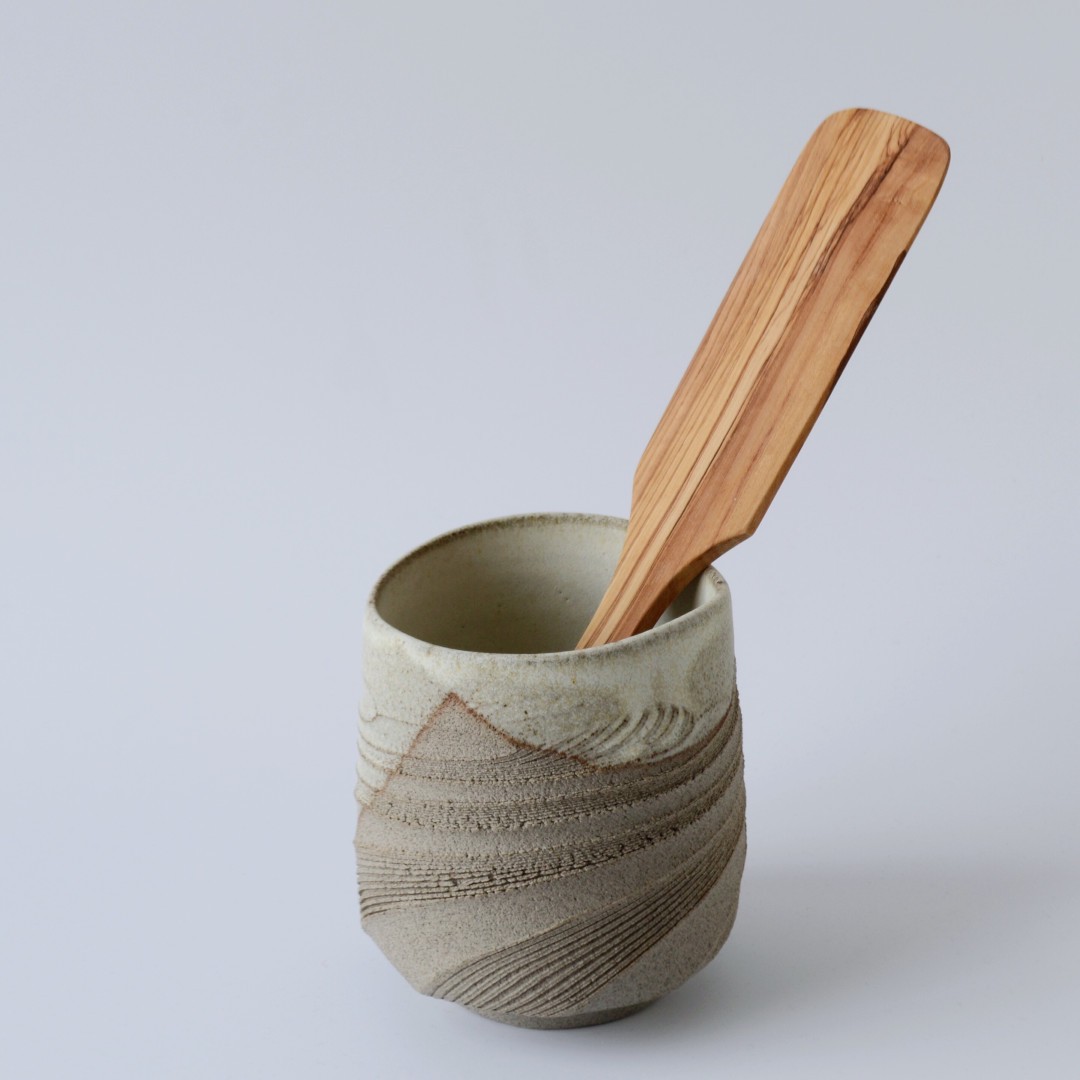 Stoneware Utensil Pot